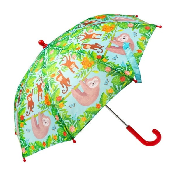 Umbrelă cu tematica leneș Sass & Belle Boho, verde