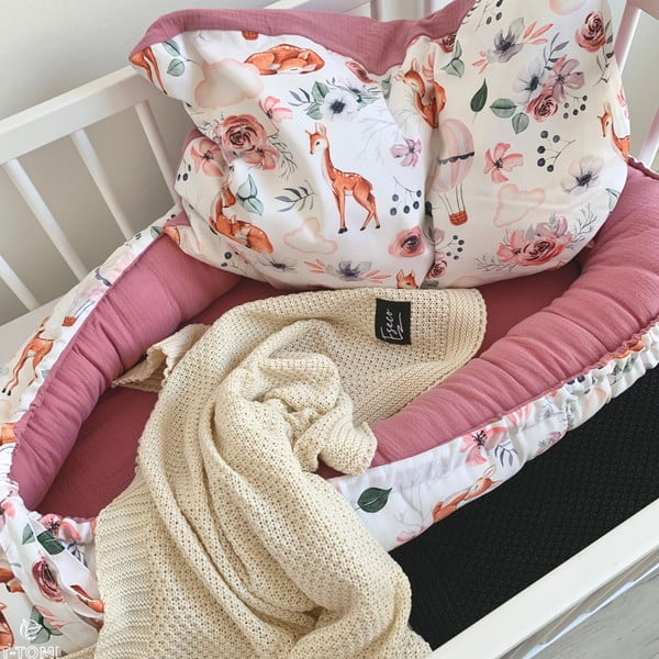 Cuib din bumbac pentru bebeluș ESECO Nature-image-1