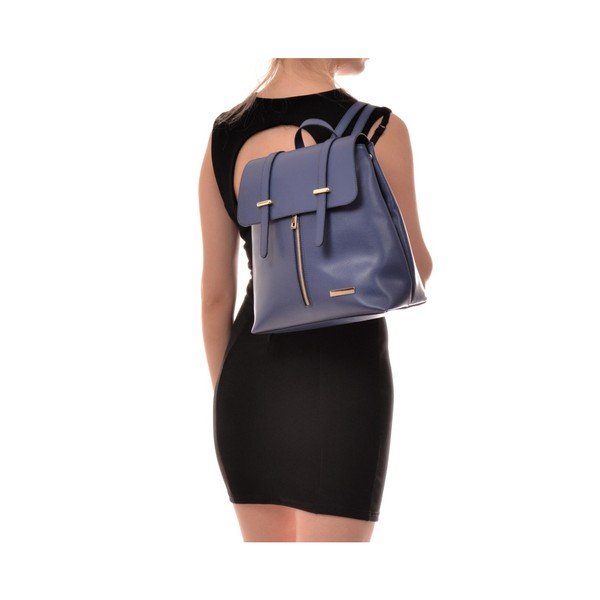 Rucsac din piele Sofia Cardoni Angelica, albastru-image-2