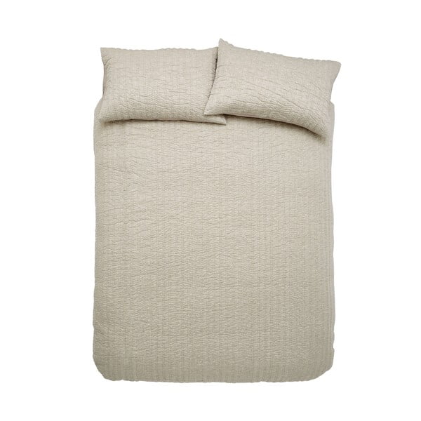 Lenjerie de pat bej pentru pat dublu 200x200 cm Tamba Stripe – Pineapple Elephant-image-2