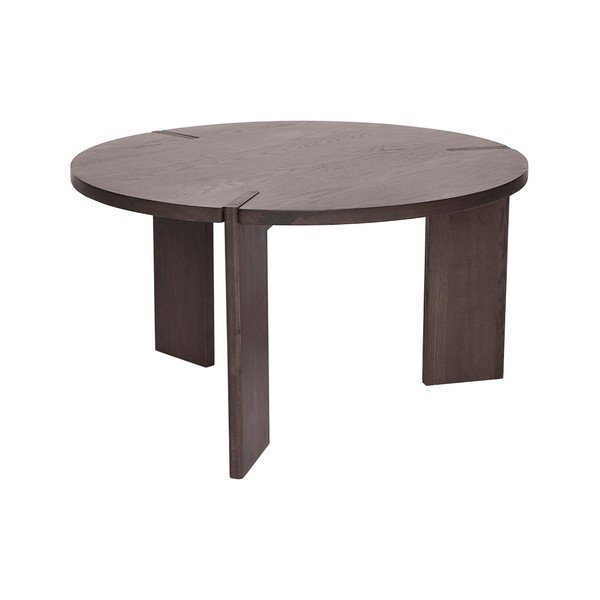 Măsuță de cafea în culoare naturală închisă rotundă din lemn de frasin ø 65 cm Oy – OYOY Living Design