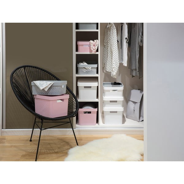 Cutie de depozitare Curver Simpla Lungo Holes, alb-image-1