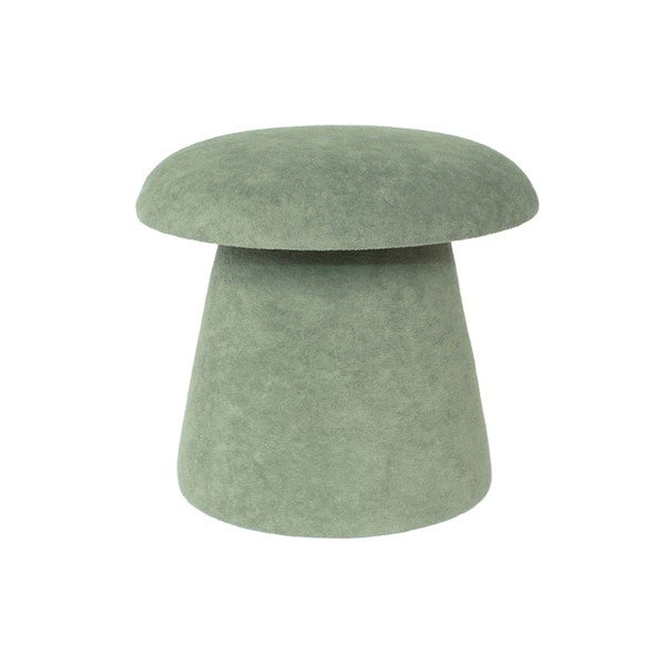 Taburet gri cu tapițerie din catifea Mushroom – Leitmotiv-image-2