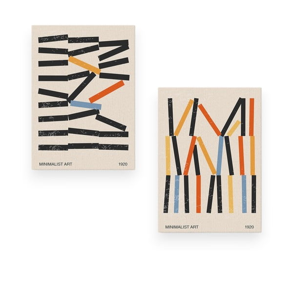 Tablouri 2 buc. 50x70 cm Lines – Wallity