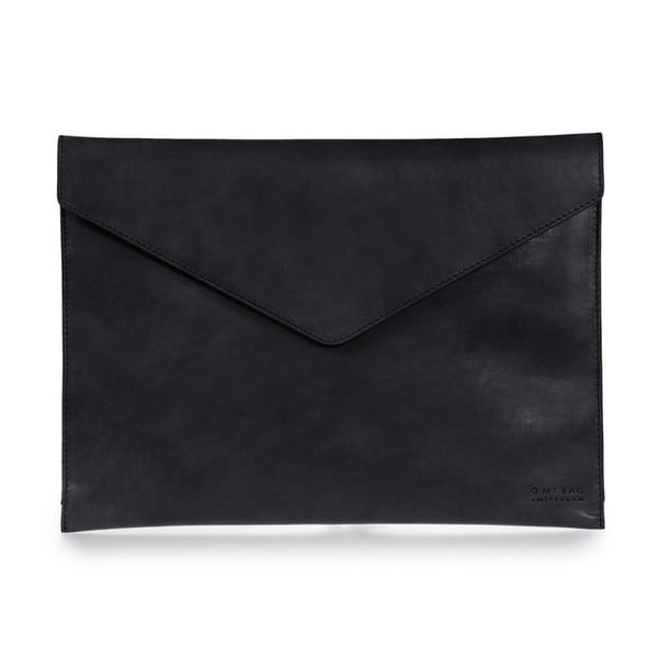 Husă din piele tip plic pentru notebook 13" O My Bag, negru
