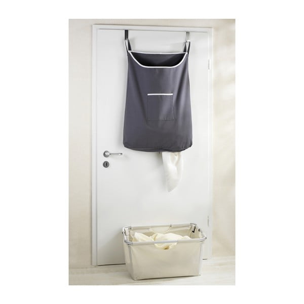 Coș de rufe suspendat Wenko Door Laundry, gri-image-1