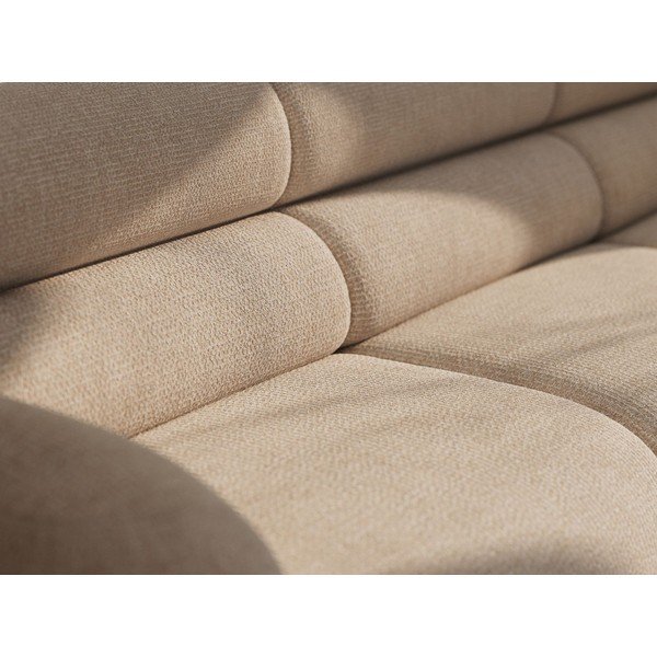 Canapea bej cu tapițerie din chenille 305 cm Neo – Micadoni -image-4