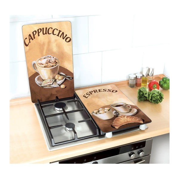 Protecție din sticlă pentru aragaz Wenko Coffee, 2 buc.-image-1