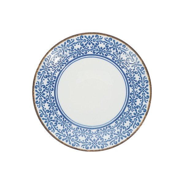 Bol alb/albastru din porțelan ø 25,5 cm Azul – BonBistro-image-4