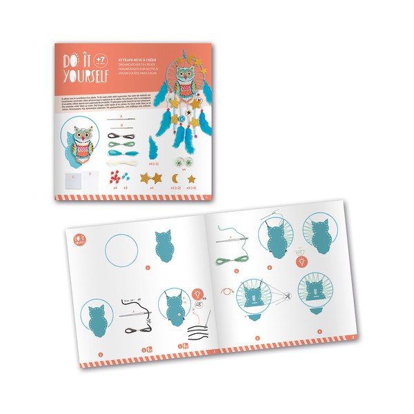 Set DIY prinzător de vise Djeco Owl-image-1