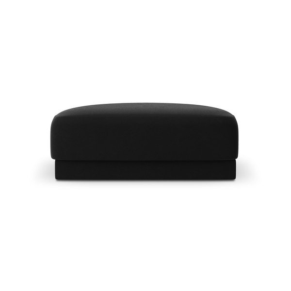 Taburet negru cu tapițerie din catifea Miley  – Micadoni Home-image-1