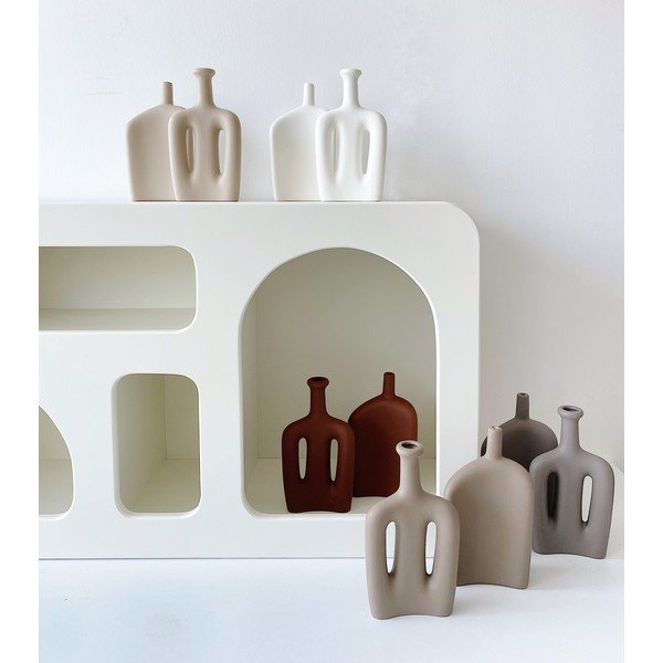 Vază din ceramică Rulina Lotus, alb-image-1