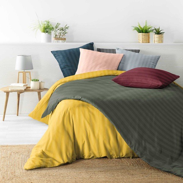 Lenjerie de pat albastră din microfibră pentru pat dublu/extinsă 240x220 cm Cleo – douceur d'intérieur-image-3