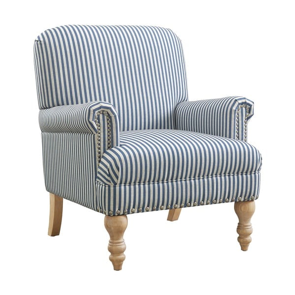 Fotoliu albastru cu tapițerie din in Jaya – Støraa