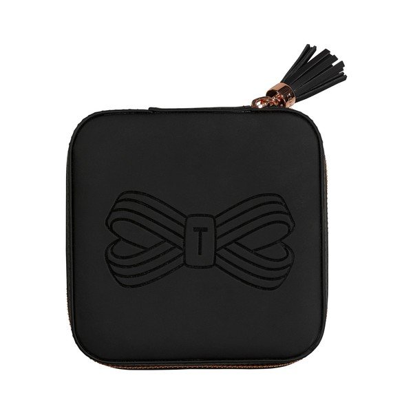 Casetă pentru bijuterii Ted Baker Zipped, negru-image-1