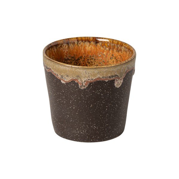 Ceașcă maro închis din gresie ceramică 190 ml Poterie – Casafina