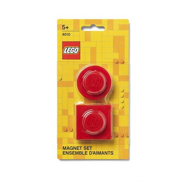 Set 2 magneți LEGO®, roșu-image-1