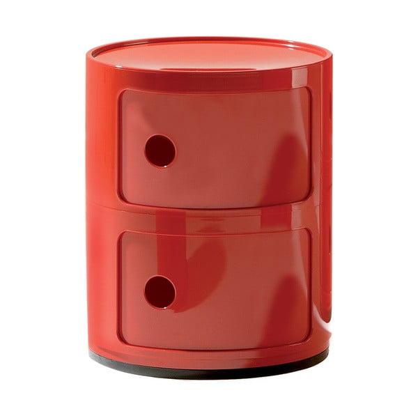 Container cu 2 sertare Kartell Componibili, roșu