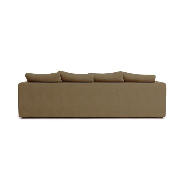 Colțar din catifea reiată bej (partea stângă) Comfy – Scandic-image-2