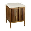 Coș de rufe în culoare naturală închisă din lemn 38 l Fondi – Wenko