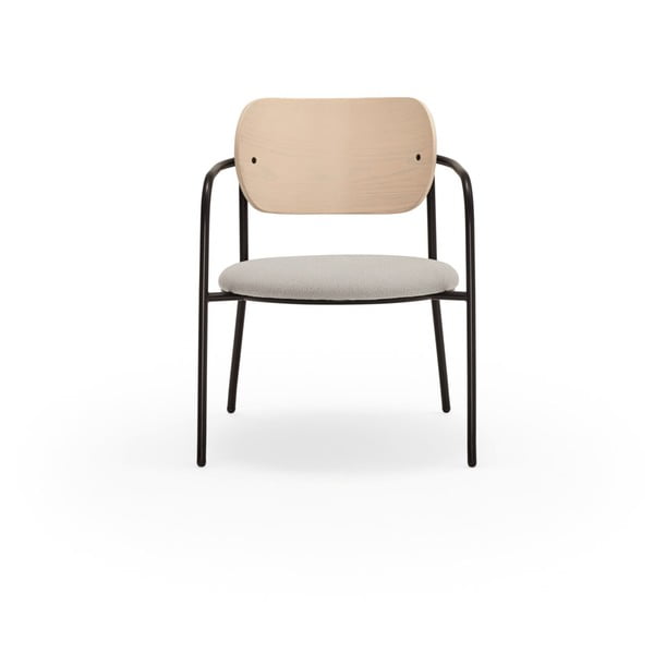 Fotoliu  gri deschis în decor de frasin Eclipse - Teulat-image-2