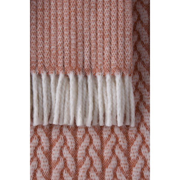 Pătură teracotă din amestec de bumbac 140x180 cm Olympus – Euromant-image-3