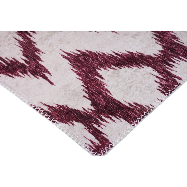 Covor burgundy/alb lavabil 160x230 cm – Vitaus-image-2