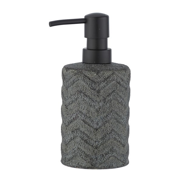 Dozator ceramică pentru săpun, pictat manual Wenko Mantua, 360 ml, gri-image-2