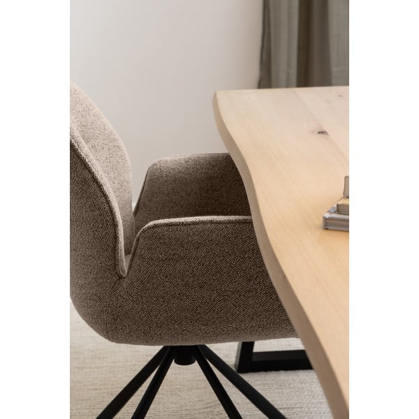 Masă de dining cu blat cu aspect de lemn de stejar 100x220 cm Malika – Actona-image-2