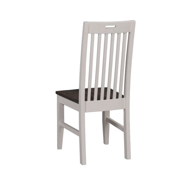 Scaun de dining din lemn de pin Rowico Nottingham, alb-image-4