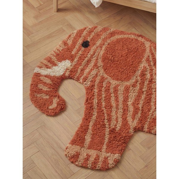 Covor pentru copii teracotă lavabil/țesut manual din bumbac 75x120 cm Snuggle Elodie – Hanse Home-image-2