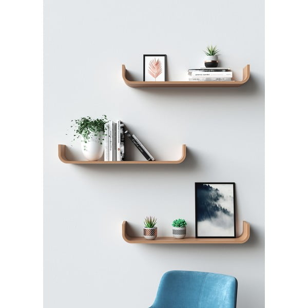 Raft de perete în decor de stejar Tenzo Flower-image-1