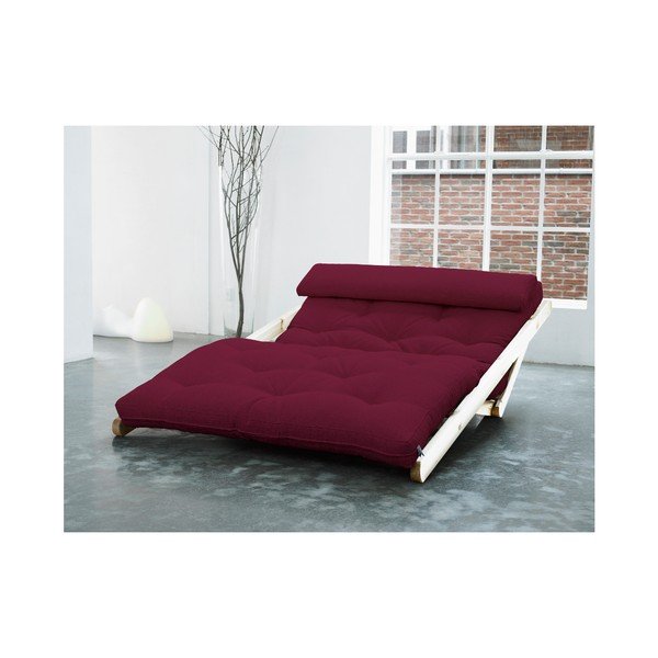 Fotoliu Karup Figo, Raw/Bordeaux, 120 cm-image-2