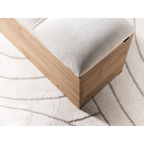 Bancă gri deschis/în culoare naturală Kumo – Bobochic Paris-image-4