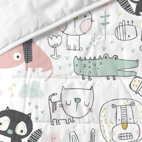 Cuvertură pentru copii din bumbac 130x100 cm Best buddies – Moshi Moshi-image-2