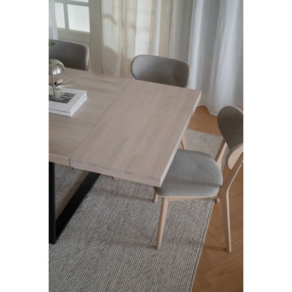 Extensie blat din lemn de stejar lăcuit pentru masa Rowico Brooklyn, mat-image-1