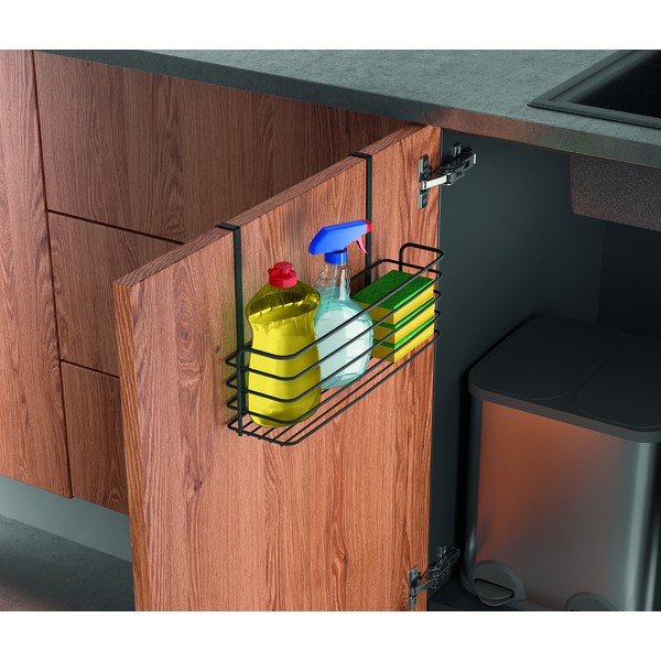 Coș suspendat pentru bucătărie Metaltex Galileo Lava Large, negru-image-1