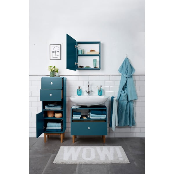 Dulap de baie în culoarea petrolului înalt/suspendat 40x100 cm Color Bath – Tom Tailor-image-3