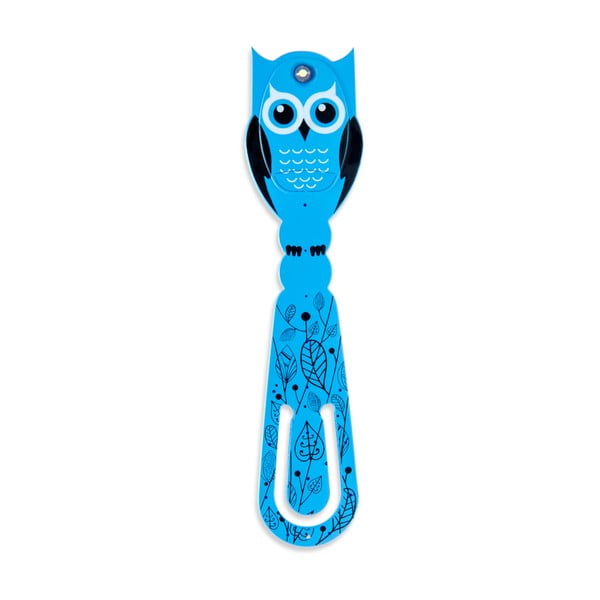 Lanternă cu LED Thinking gifts Flexlight Owl, albastru