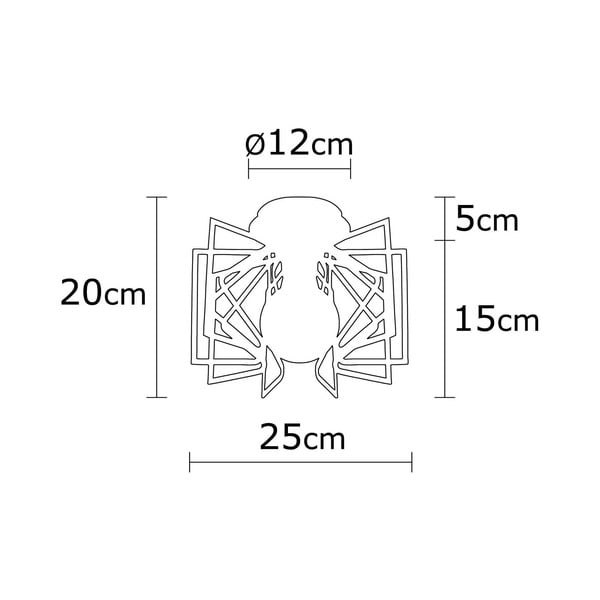 Plafonieră neagră cu abajur din metal ø 26 cm Nemrut – Opviq lights-image-2