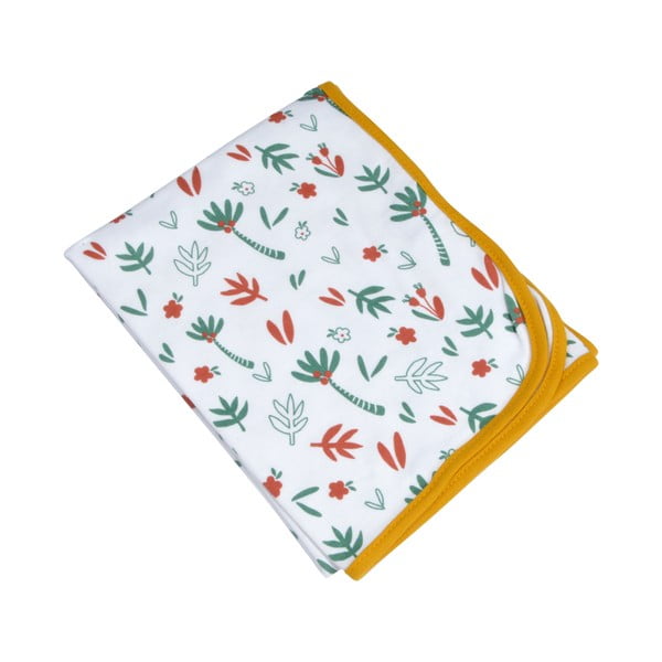 Pătură pentru copii albă din bumbac 75x75 cm Savannah – Bébé Douceur