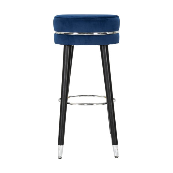 Scaun de bar albastru tapițat (înălțime șezut 74 cm) Paris – Mauro Ferretti-image-1