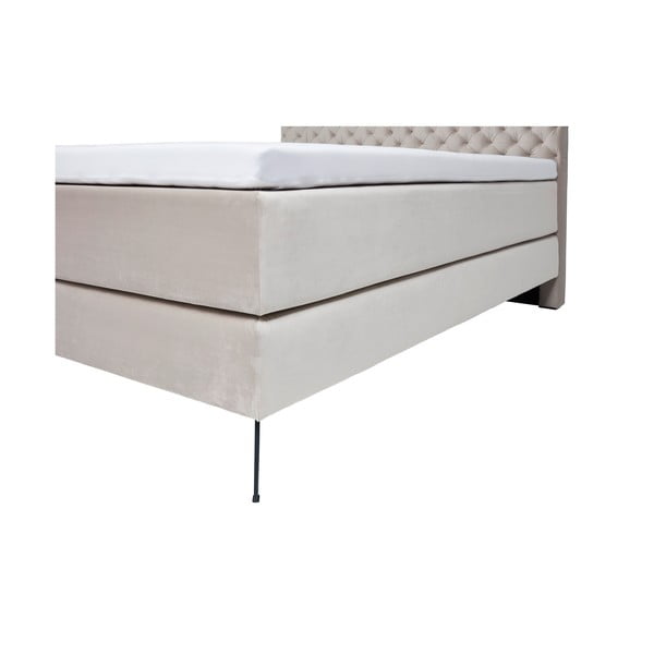 Pat boxspring alb/crem 200x200 cm La Maison – Meise Möbel-image-4