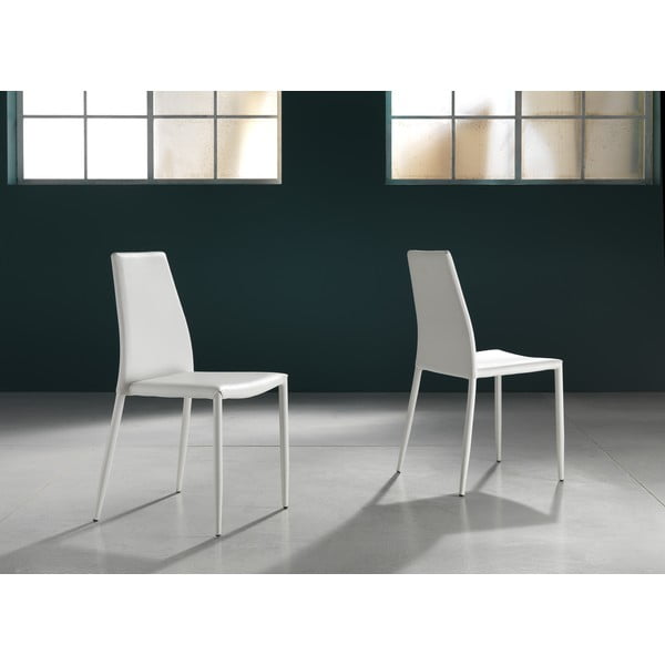 Scaune de dining albe 2 buc. Lion – Tomasucci-image-3