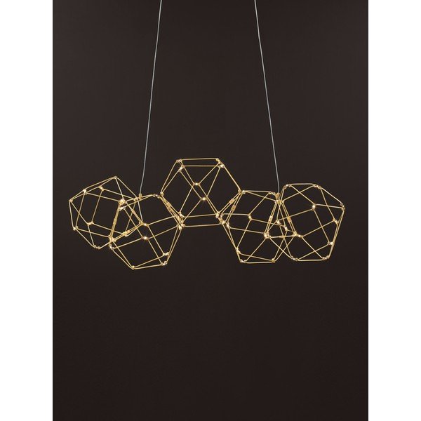 Lustră aurie LED din aluminiu Nebula – Nova Luce-image-2
