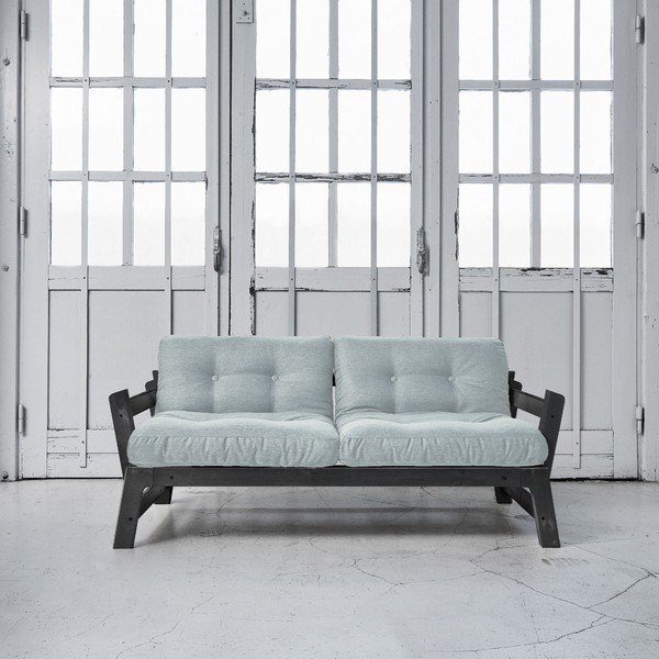 Canapea extensibilă Karup Step Black/Sky Blue-image-1