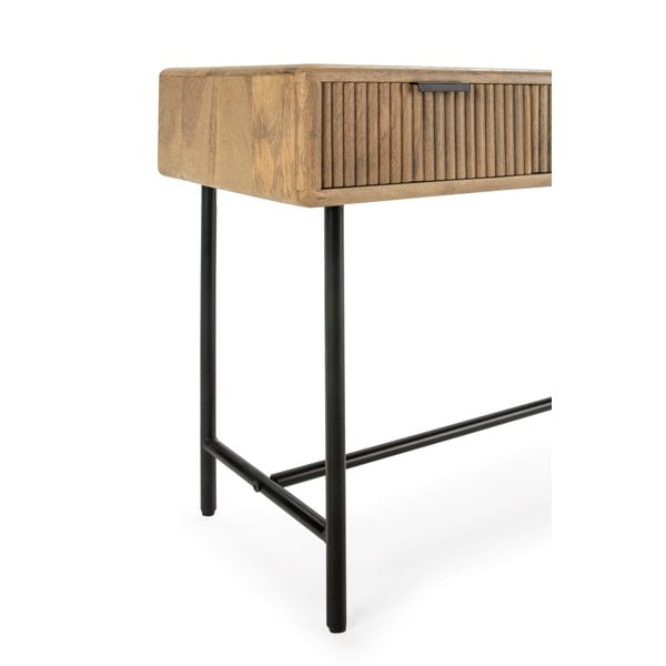 Masă consolă în culoare naturală din lemn de mango 38x100 cm Mundra – MOME-image-4