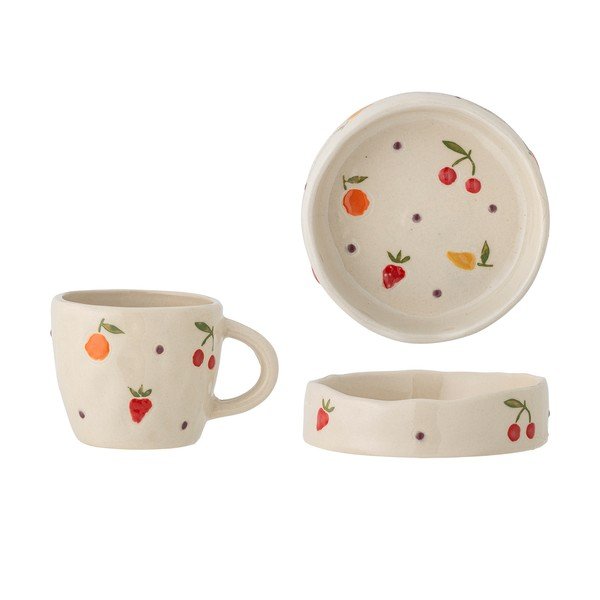 Set de veselă pentru copii 2 buc. din gresie Tatiana – Bloomingville Mini-image-4