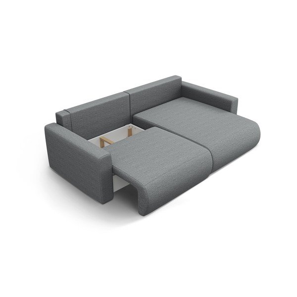 Colțar gri extensibil, cu spațiu de depozitare Belfast – Cosmopolitan Design-image-2