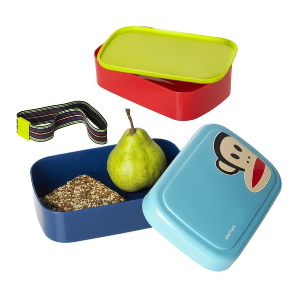 Cutie pentru gustare, 2 nivele, LEGO® Paul Frank, albastru-image-2